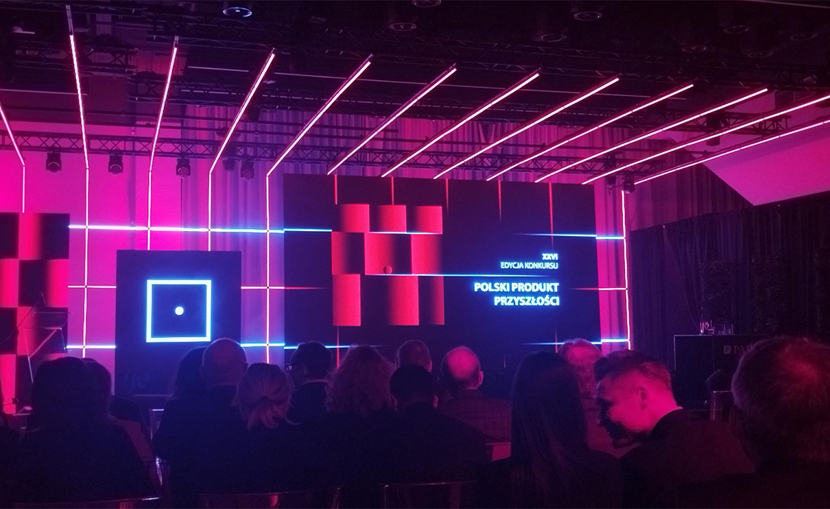 Scena podczas gali XXVI edycji konkursu Polski Produkt Przyszłości
