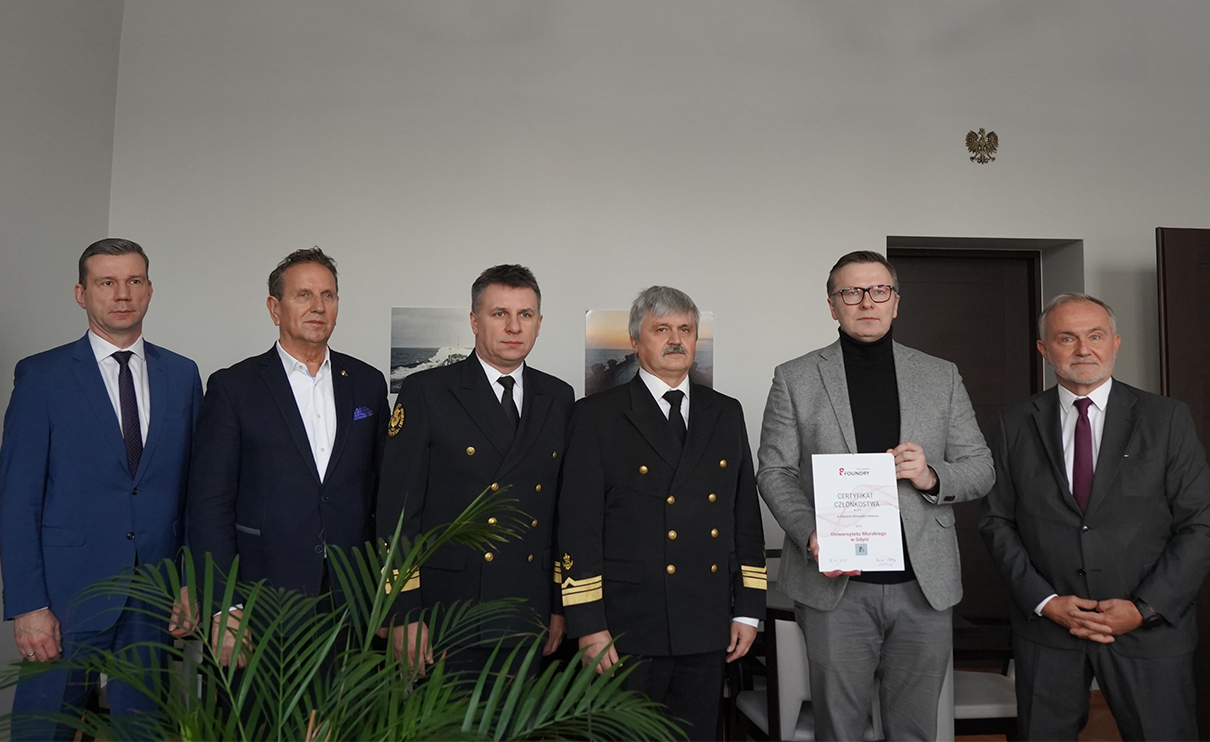 spotkanie przedstawicieli Uniwersytetu Morskiego w Gdyni, 8Foundry Alliance oraz Łączpol