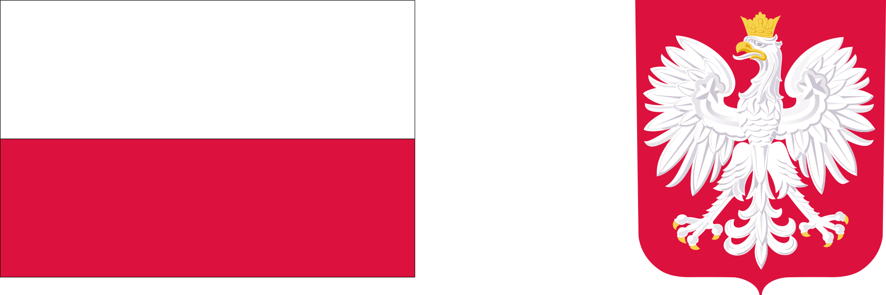 polska flaga i godło