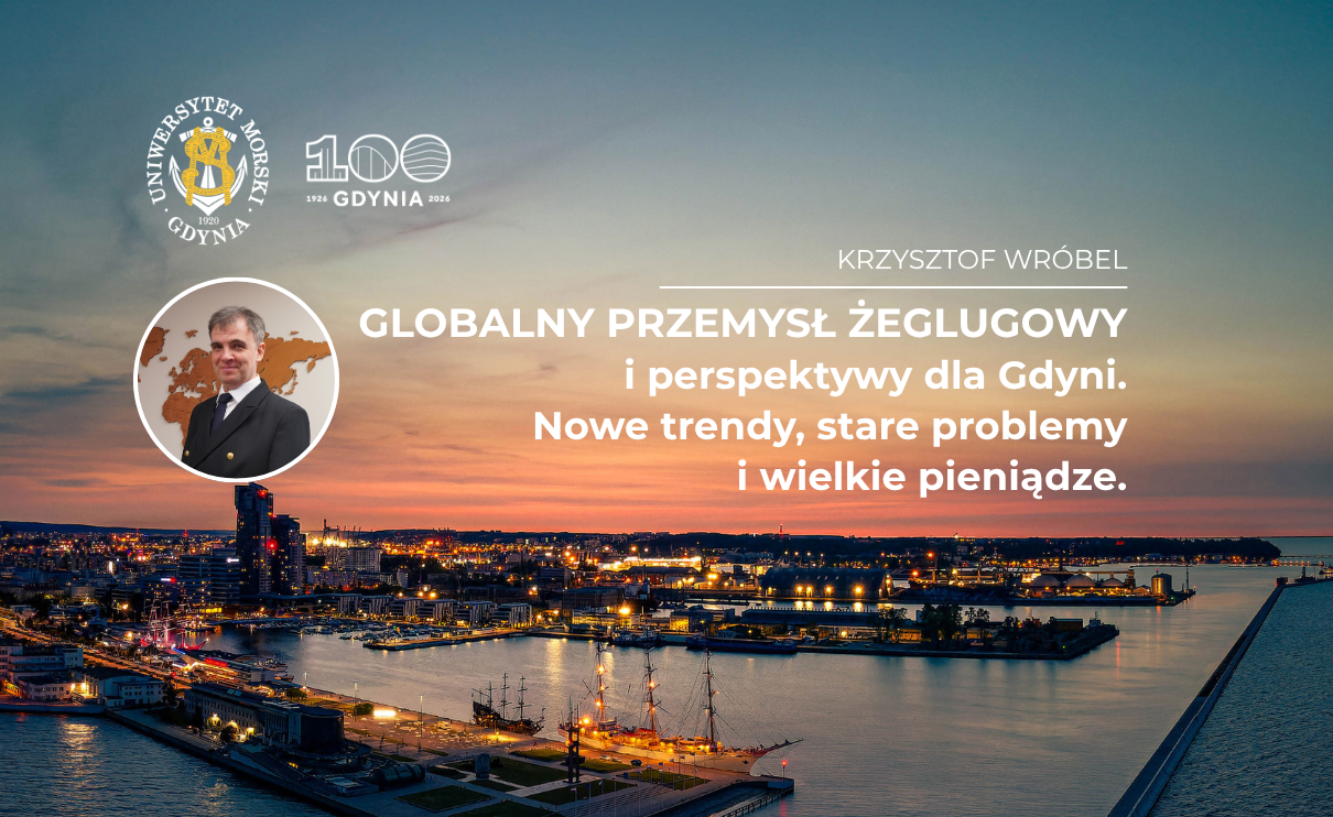 Plansza promująca wykład na 100-lecie Gdyni