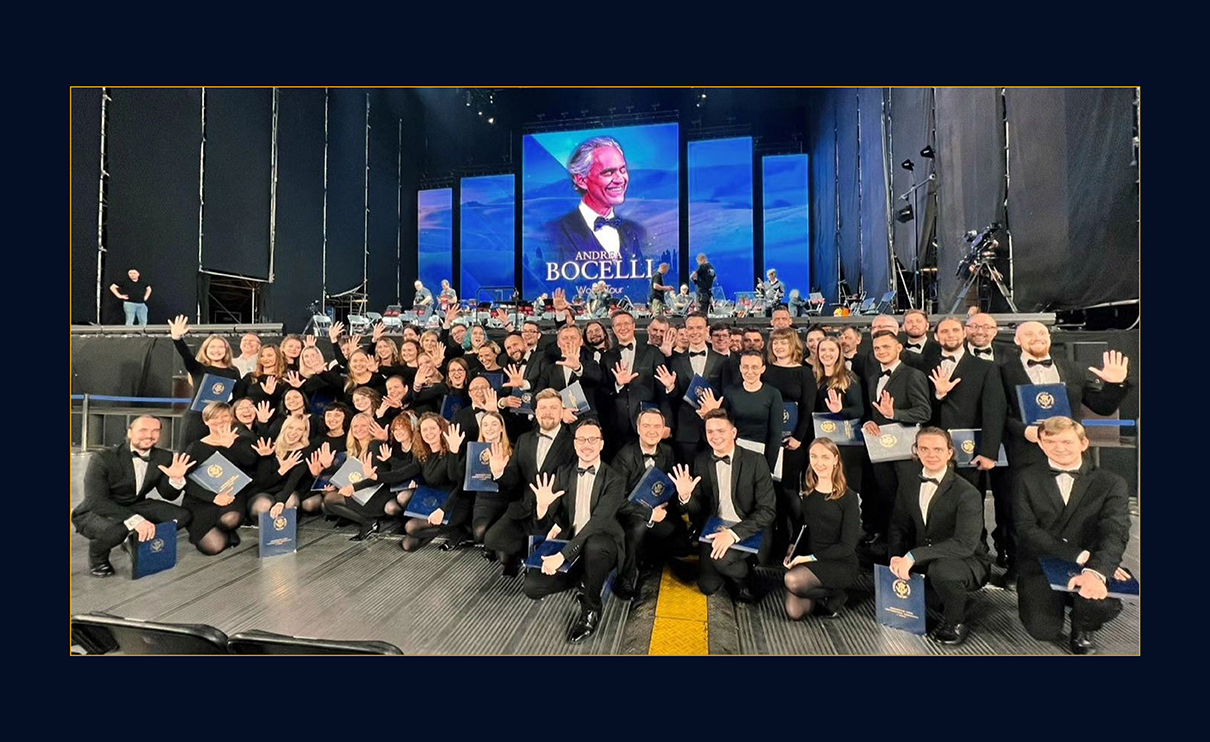 Akademicki Ch&oacute;r UMG po raz piąty wystąpił z Andreą Bocellim 