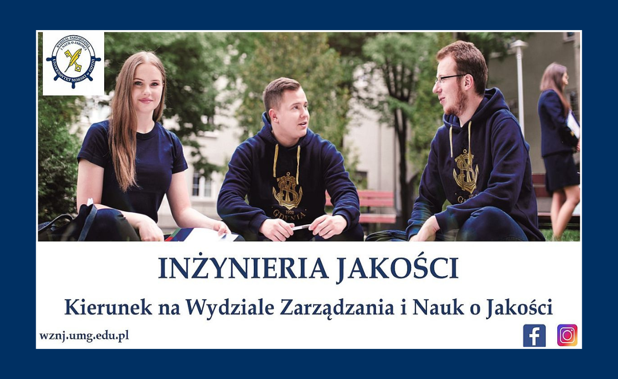 grafika promująca kierunek Inżynieria Jakości