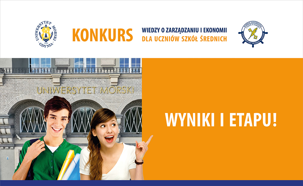 Plansza wyniki I etapu konkursu wiedzy o zarządzaniu i ekonomii WZNJ