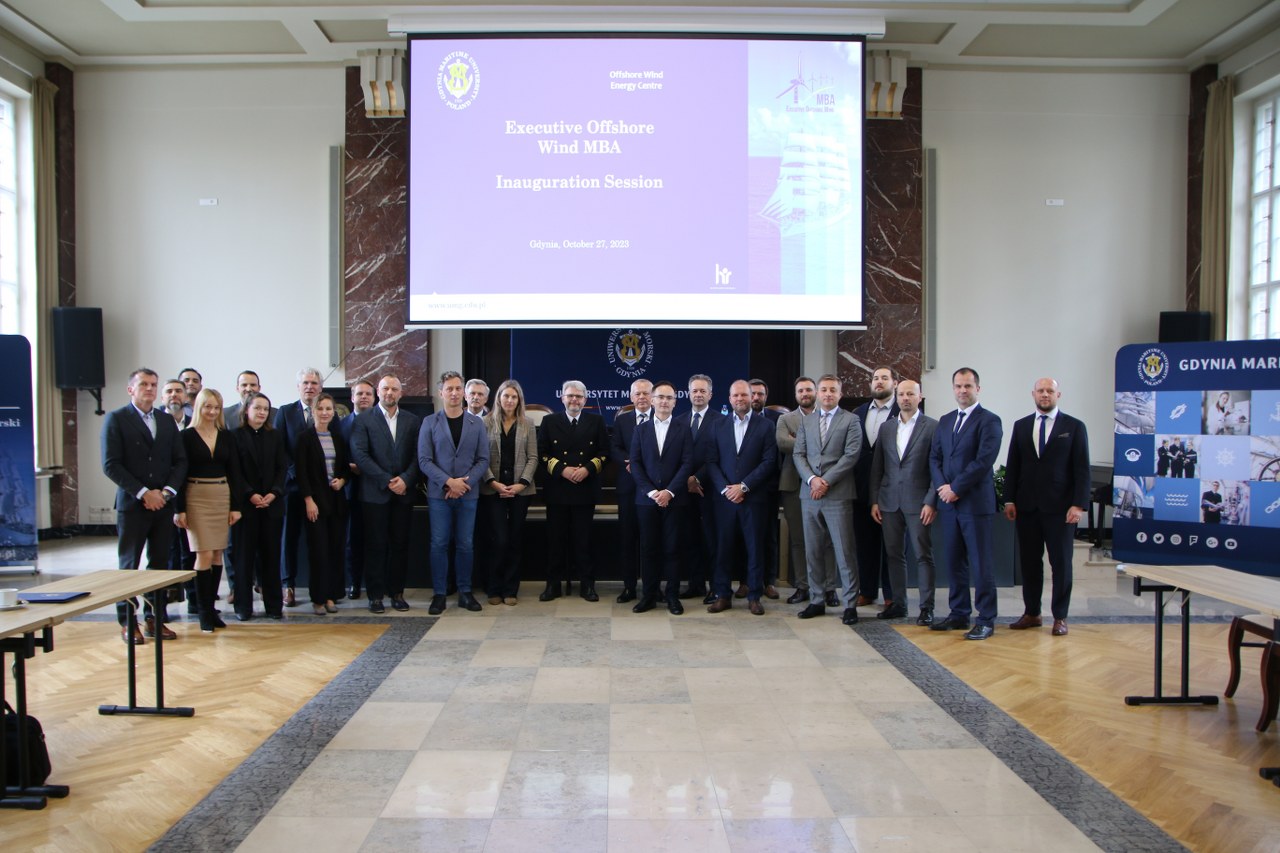 Inauguracja III Edycji Studi&oacute;w Podyplomowych Executive Offshore Wind MBA na Uniwersytecie Morskim w Gdyni