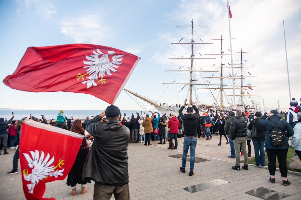 Powitanie \"Daru Młodzieży\"