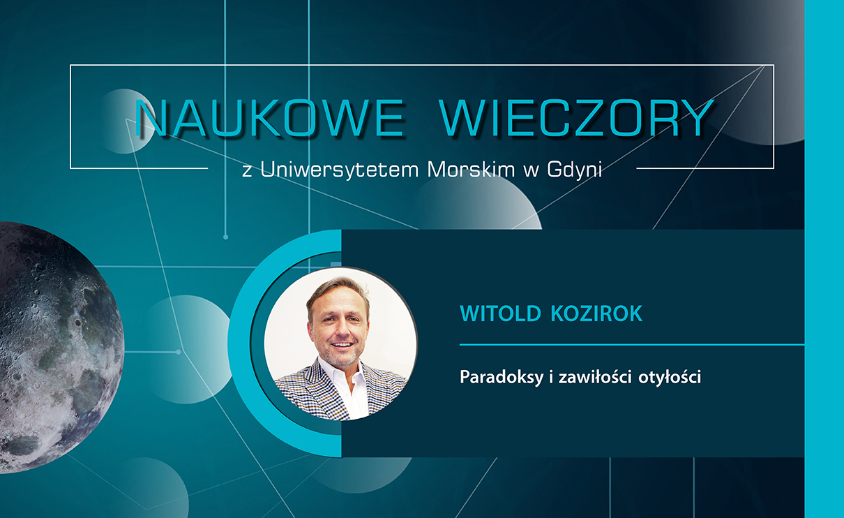 Plansza z tytułem Naukowe wieczory z UMG