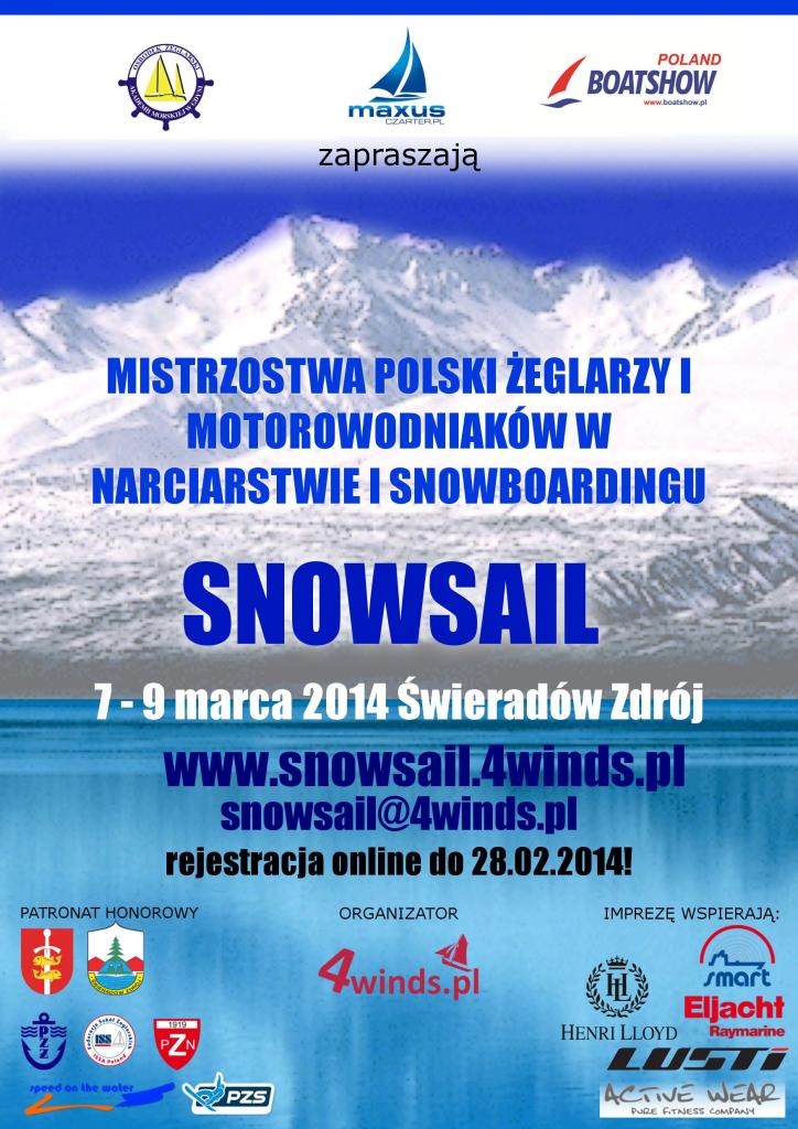 Mistrzostwa Polski Żeglarzy i Motorowodniak&oacute;w w Narciarstwie i Snowboardingu SNOWSAIL 2014