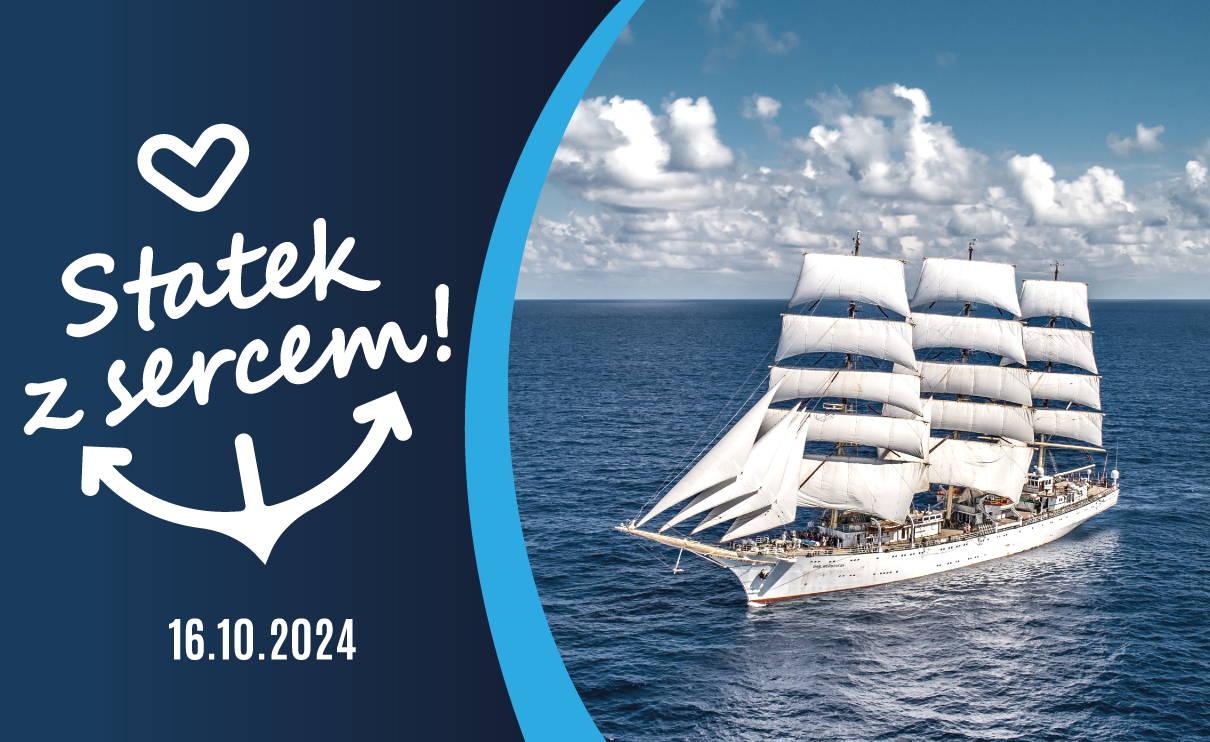 Plansza tytułowa wydarzenia Statek z sercem