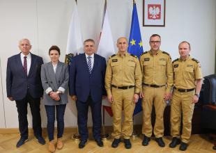 Spotkanie władz UMG z przedstawicielami Akademii Pożarniczej