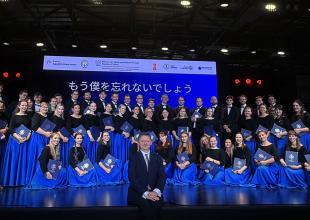 Pozdrowienia z Japonii od Akademickiego Chóru Uniwersytetu Morskiego w Gdyni