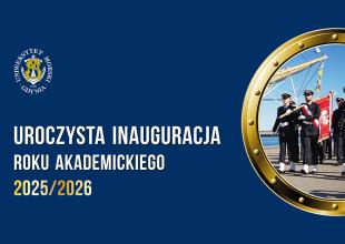 Plansza z tytułem Uroczysta Inauguracja Roku Akademickiego 2025/2026
