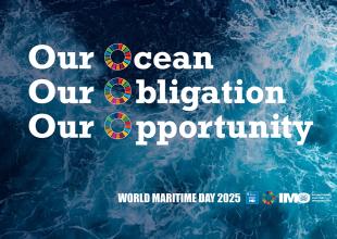 Plansza z hasłem Our Ocean, Our Obligation Our Opportunity