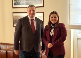 JM Rektor UMG prof. Adam Weintrit i Prezydent Aleksandra Kosiorek