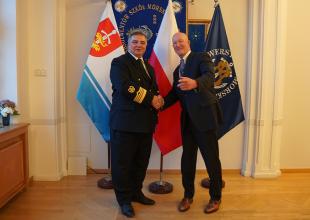 JM Rektor UMG prof. Adam Weintrit i Ian Brzezinski