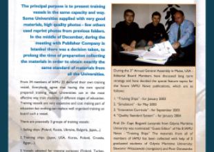 23-26.09.2002_AGA-3_Maine USA_Prace nad magazynem IAMU News_Od prawej_prof. B. Łączyński oraz studenci Akademii Morskiej w Gdyni_Sławomir Witaszewski, Piotr Denesenko