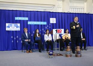 Przedstawiciele władz UMG gośćmi \"Morskich inspiracji...\" - wydarzenia zorganizowanego przez I LO im. Marii Skłodowskiej-Curie w Tczewie