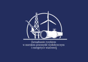 Plansza z logo studiów podyplomowych branży offshore