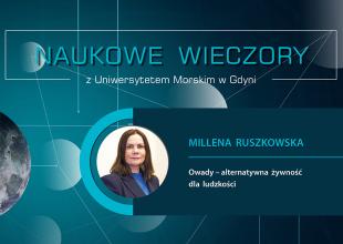 Plansza z tytułem Naukowe wieczory z UMG