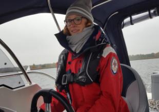 Studenci AMG realizują pomiary hydrograficzne