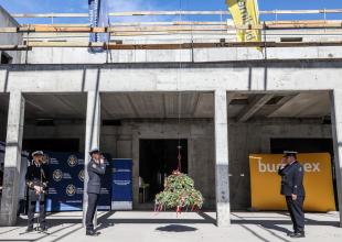 Wiecha na budowie Centrum Offshore Uniwersytetu Morskiego w Gdyni