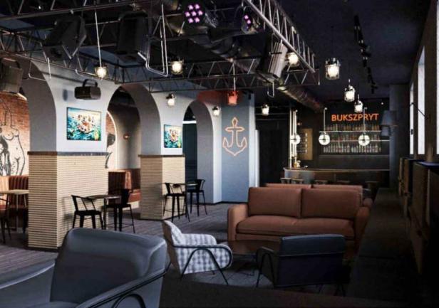 Wnętrze klubu Bukszpryt