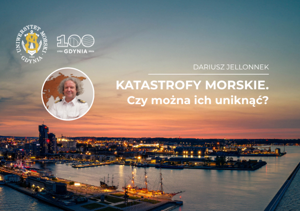 Plansza promująca wykład na 100-lecie Gdyni