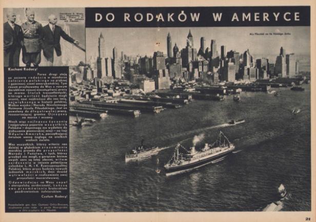 \"Morze\" listopad 1935, s. 21. Egz. w zbiorach  Sali Tradycji.